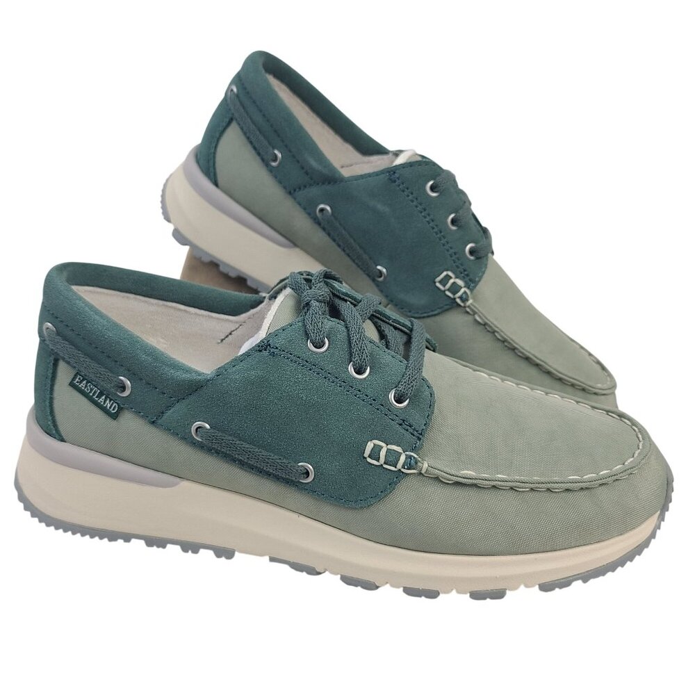 NEW Eastland Women's Leap Trainer Sage Boat Shoes Sz 8.5